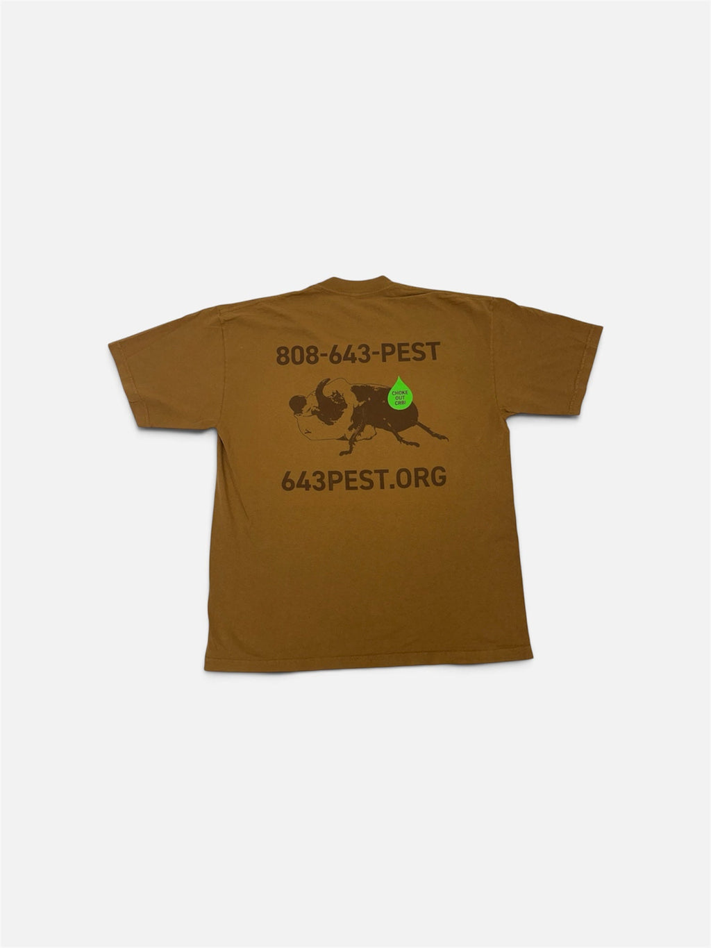 CRB Pest Control Tee - Brown