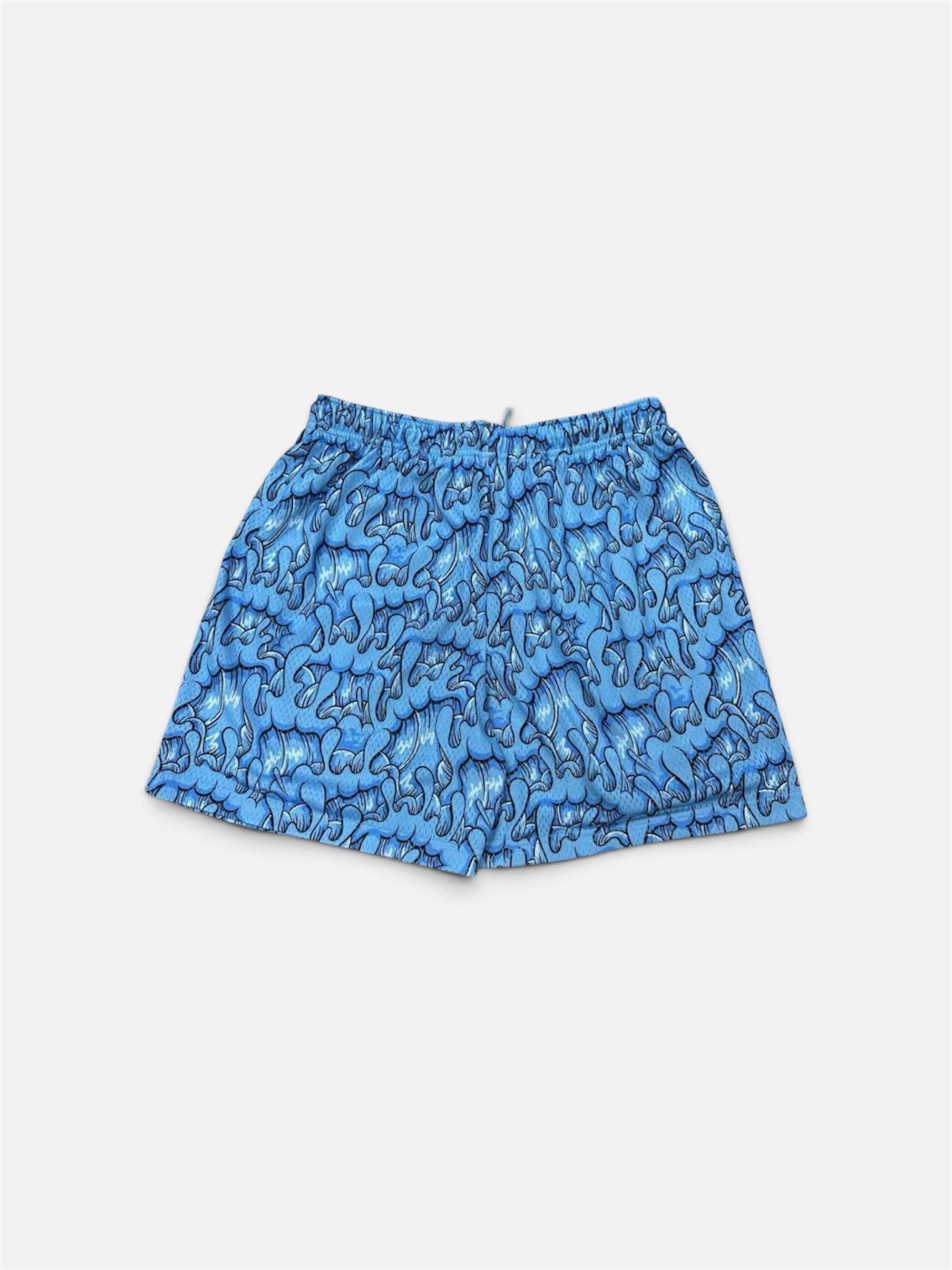 WAVY CAMO MESH SHORTS - Kai Blue